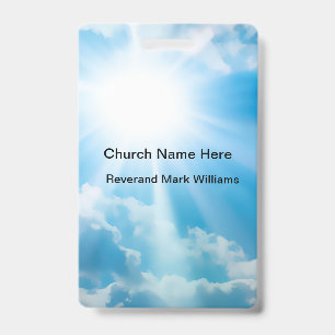 Church Pastor And Clergy Faith Name Badge