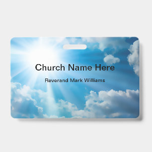 Church Pastor And Clergy Faith Name Badge