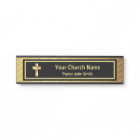 Church Pastor Classy Gold And Black