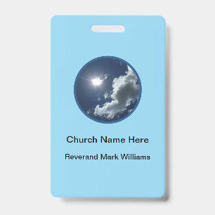 Church Pastor Clergy Faith Name Badges