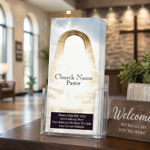 Church Pastor Rack Card, Ministry Card