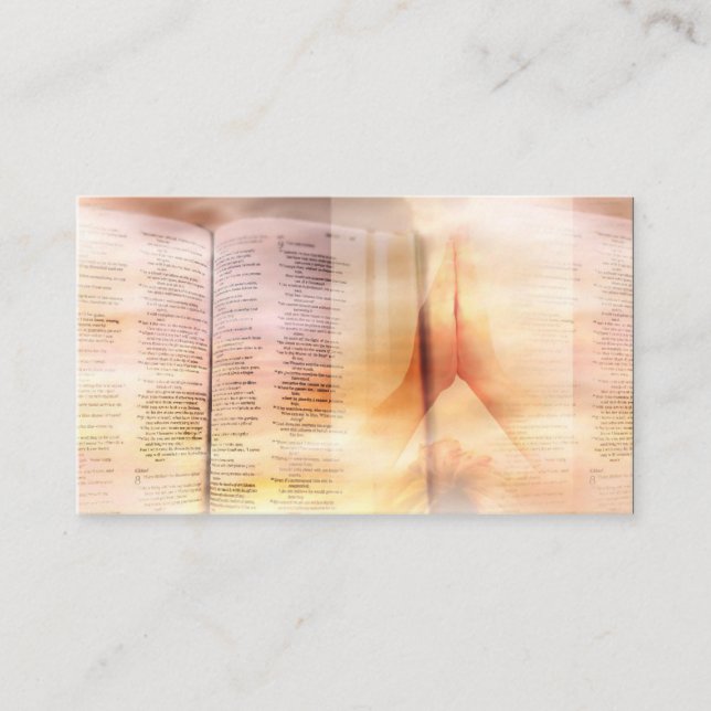 Church Pastor Reverend Business Cards (Front)