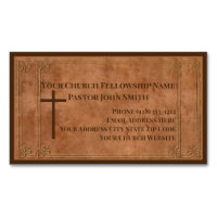 Church Pastor Stamped Leather Elegant Christian