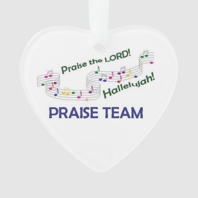 Church Praise Team Ornament (Front)