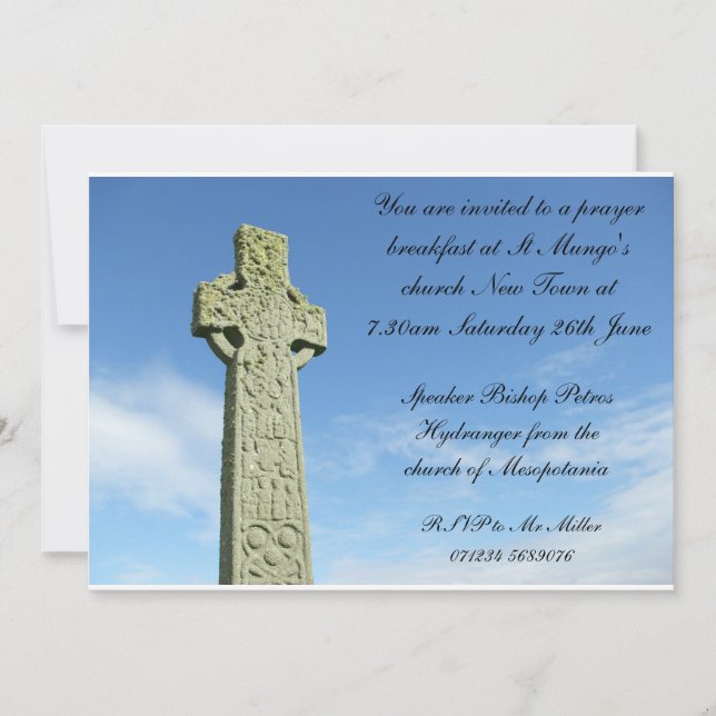 Church prayer breakfast Invitation (Front)