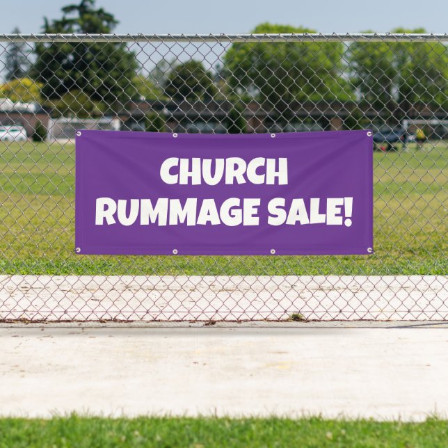 Church Rummage Sale! Bright Banner (Insitu)