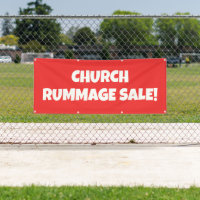Church Rummage Sale! Bright Banner