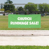 Church Rummage Sale! Bright Banner
