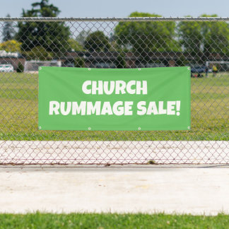 Church Rummage Sale! Bright Banner