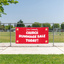 Church Rummage Sale! Custom Banner