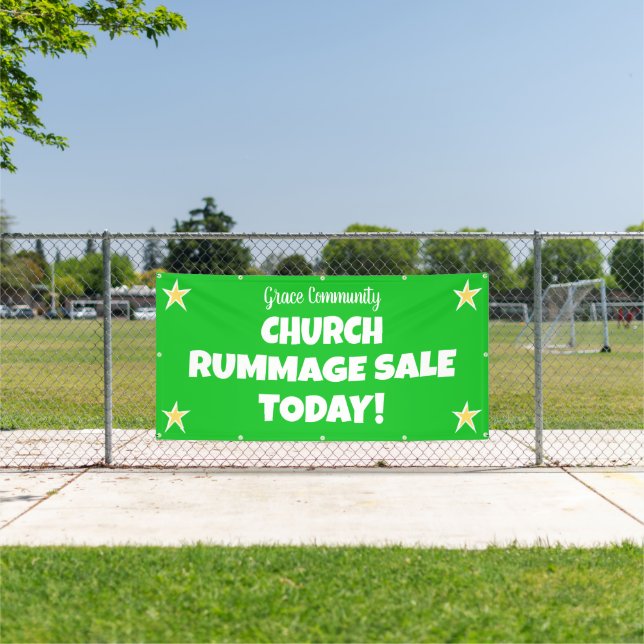 Church Rummage Sale! Custom Banner (Insitu)