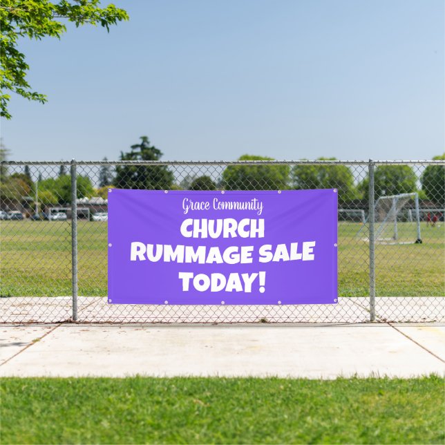 Church Rummage Sale! Personalized Banner (Insitu)