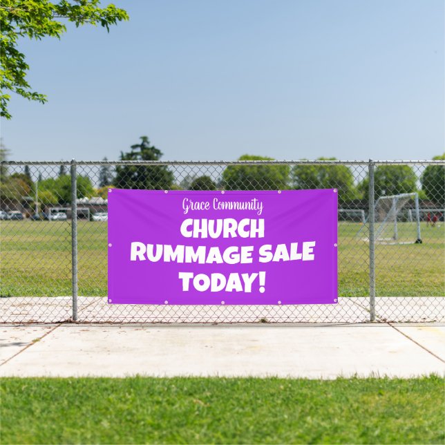 Church Rummage Sale! Personalized Banner (Insitu)