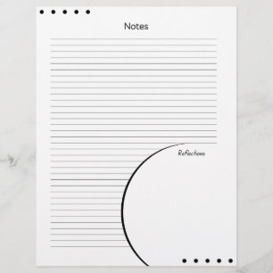 Church Service Christian Black Polka Dots Letterhead