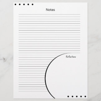 Church Service Christian Black Polka Dots Letterhead