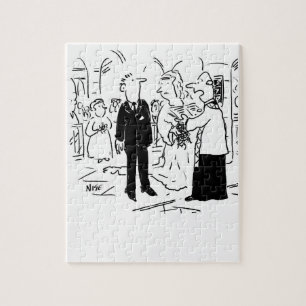 Church Service Wedding Vicar Says No to Lawyers Jigsaw Puzzle