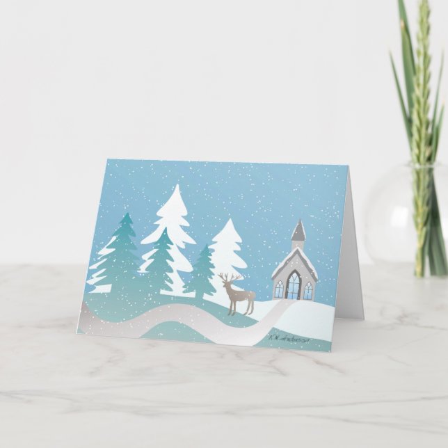 Church snowflakes card (Front)