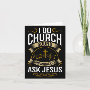 Church Sound Engineer O System Music Christian Card