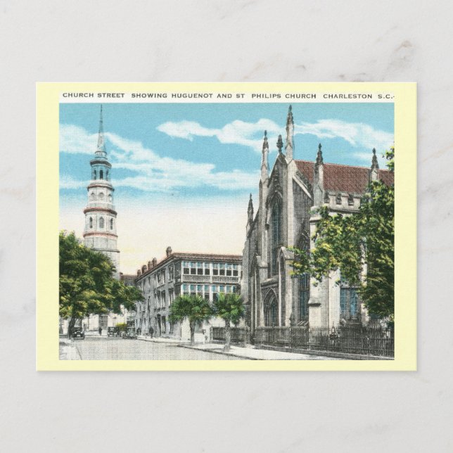 Church St., Charleston, South Carolina Postcard (Front)
