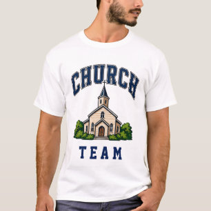 ⛪ Church Staff Team Typography 👕 T-Shirt