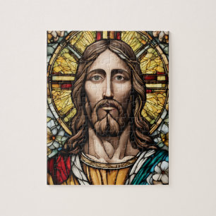 Church Stained Glass Jesus Jigsaw Puzzle
