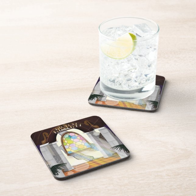 Church Stained Glass Window Coaster (Right Side)