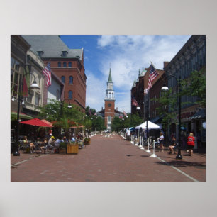 church street - burlington, vermont poster