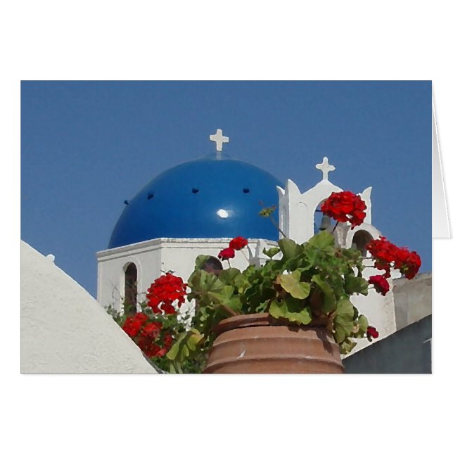 Church Views on Santorini, Greece (Front Horizontal)