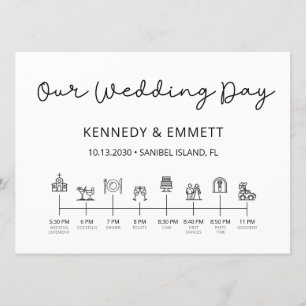 Church Wedding Day Timeline Program