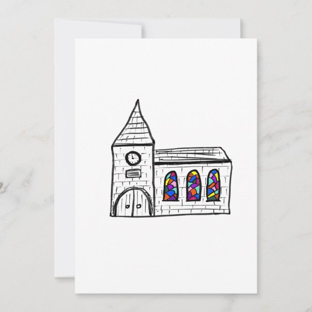 Church Wedding Invitation (Front)