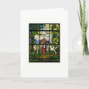 CHURCH WINDOW - EASTER LAMB HOLIDAY CARD