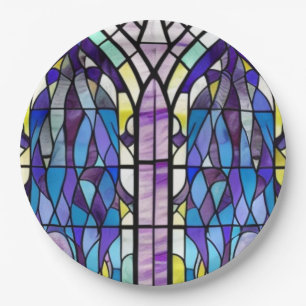 Church Window Paper Plate