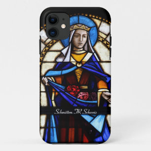Church window Schamid FR Switzerland iPhone 11 Case