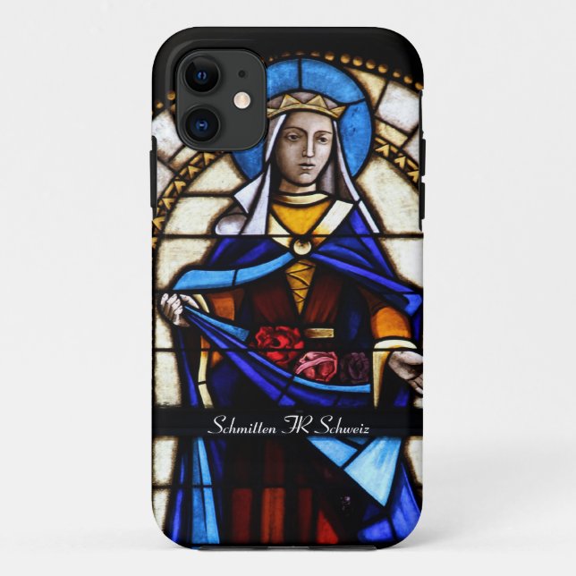 Church window Schamid FR Switzerland Case-Mate iPhone Case (Back)