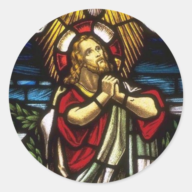 Church Windows 059 Classic Round Sticker (Front)