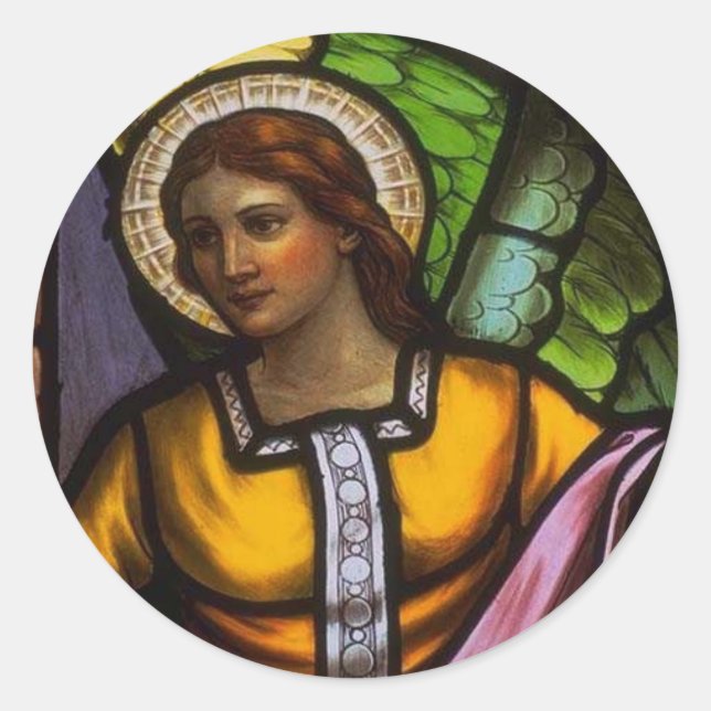 Church Windows 93 Classic Round Sticker (Front)