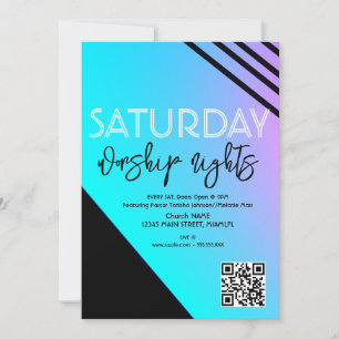 Church Worship Nights Youth Ministry Flyer Invitation