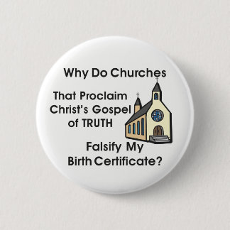 Churches 2 Inch Round Button