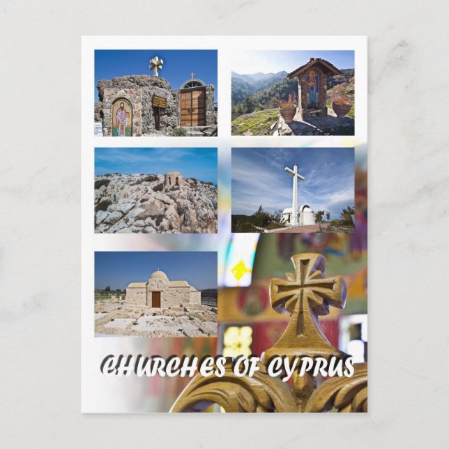 Churches of Cyprus postcard (Front)