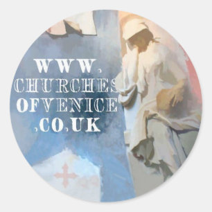 Churches of Venice small sticker
