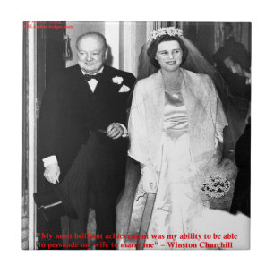Churchill & Famous Marriage Quote Tile