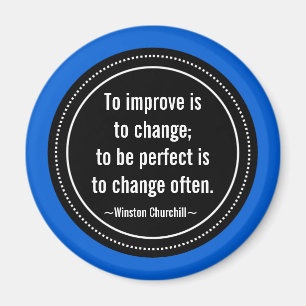 Churchill Inspirational Quote Magnet