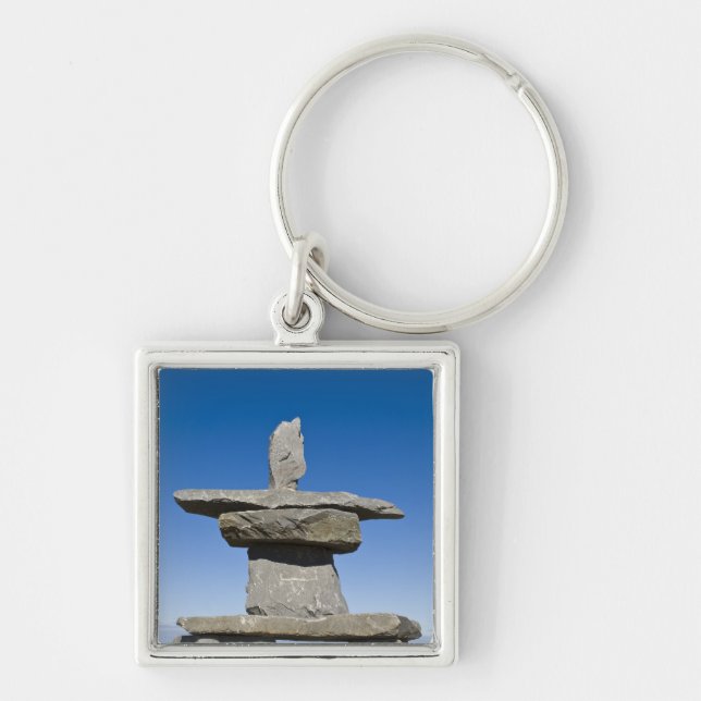 Churchill, Manitoba. Inukshuk Keychain (Front)