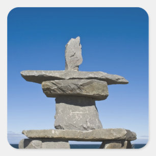 Churchill, Manitoba. Inukshuk Square Sticker