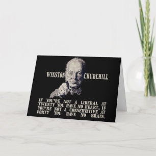 Churchill on Conservatives and Liberals Card