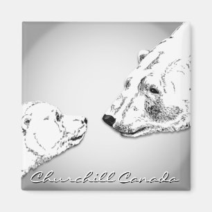 Churchill Souvenirs Ours polaire Art Magnets et ca