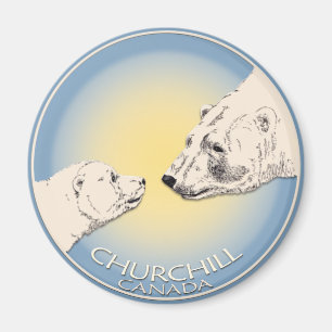 Churchill Souvenirs Ours polaire Art Magnets et ca