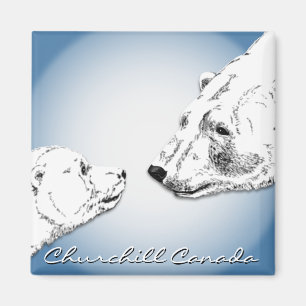 Churchill Souvenirs Ours polaire Art Magnets et ca