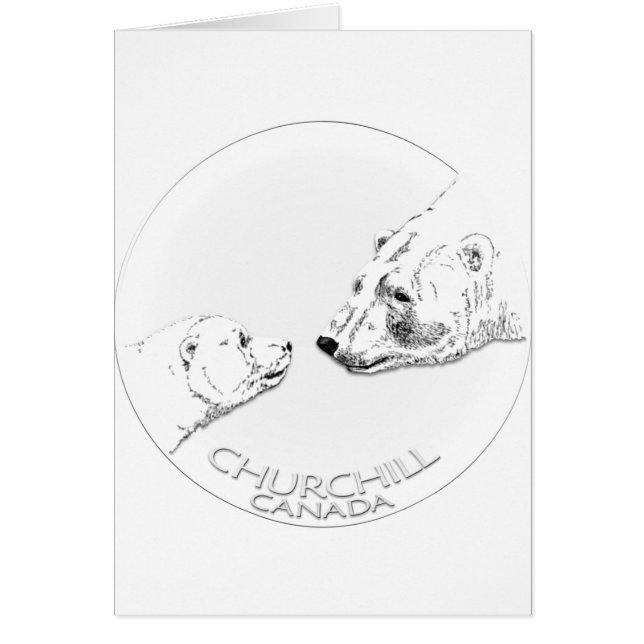 Churchill Souvenirs Ours Polaire Chemises & Cadeau (Devant)