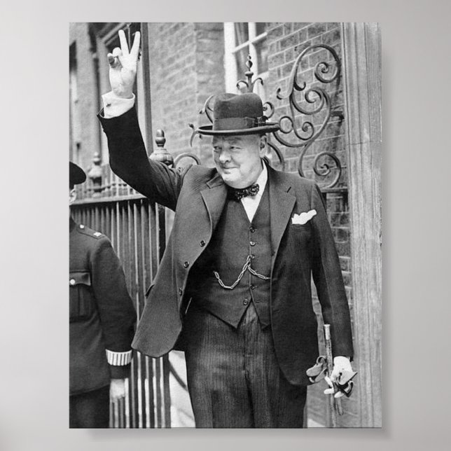 Churchill V sign Poster (Front)